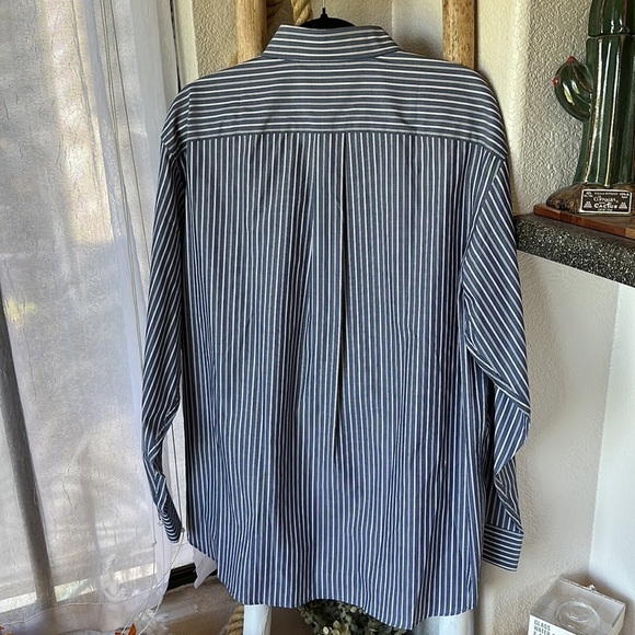 Daniel Cremieux striped button-down long-sleeve new cotton shirt size L - Picture 8 of 11